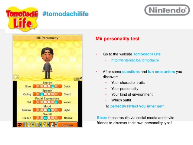 Tomodachi life personality guide
